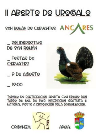 Cartaz do II Aberto do Urogalo (Cervantes)