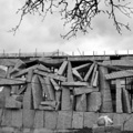 Edificio da SGAE en Vista Alegre (Compostela), aínda en construción