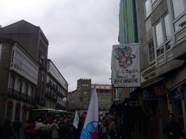 A manifestación, de camiño