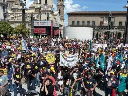 Marcha contra os transxénicos