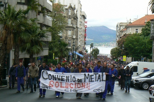 Mobilización do sector do metal