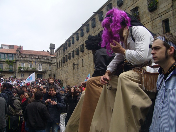 Manifestación polo dereito a vivirmos en galego